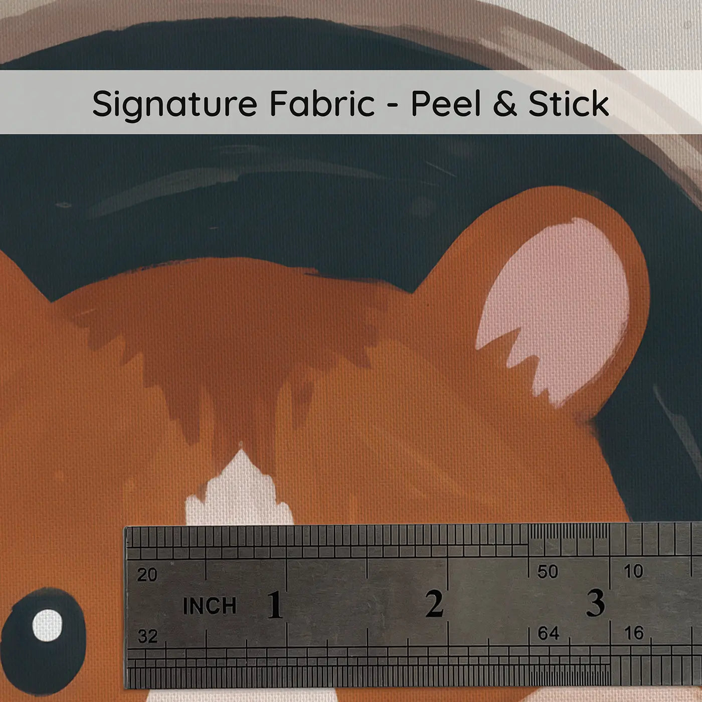 Hamster Faces Modern Illustration on peel and stick fabric - Whimsy Tots