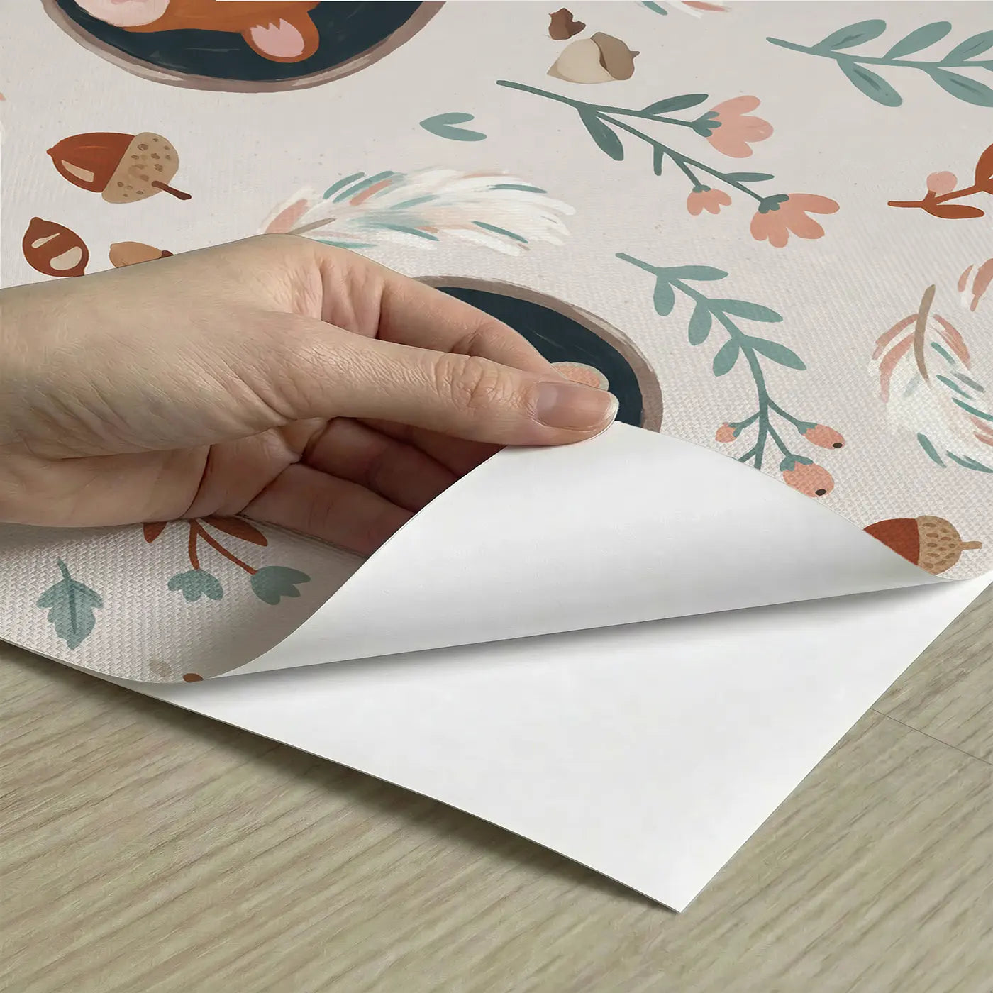 Hamster Faces Modern Illustration peel and stick material close-up - Whimsy Tots