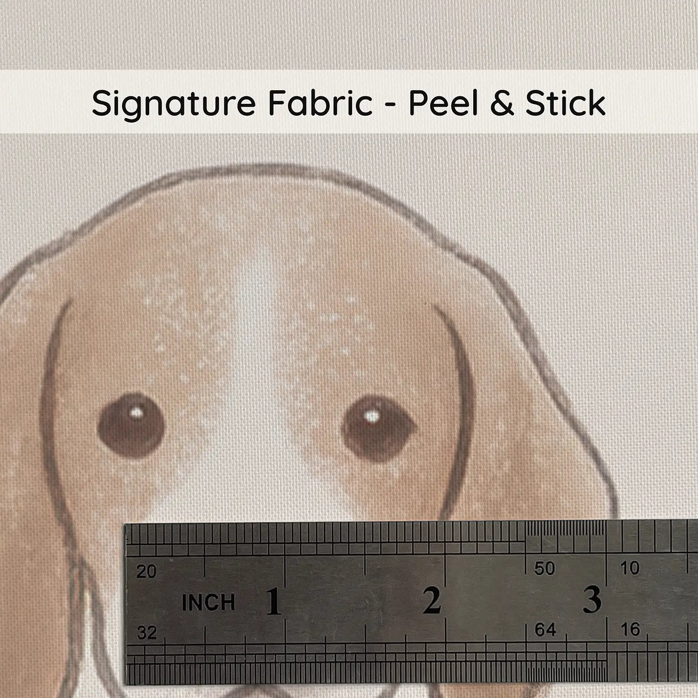 Beagle Puppies Soft Pastel on peel and stick fabric - Whimsy Tots
