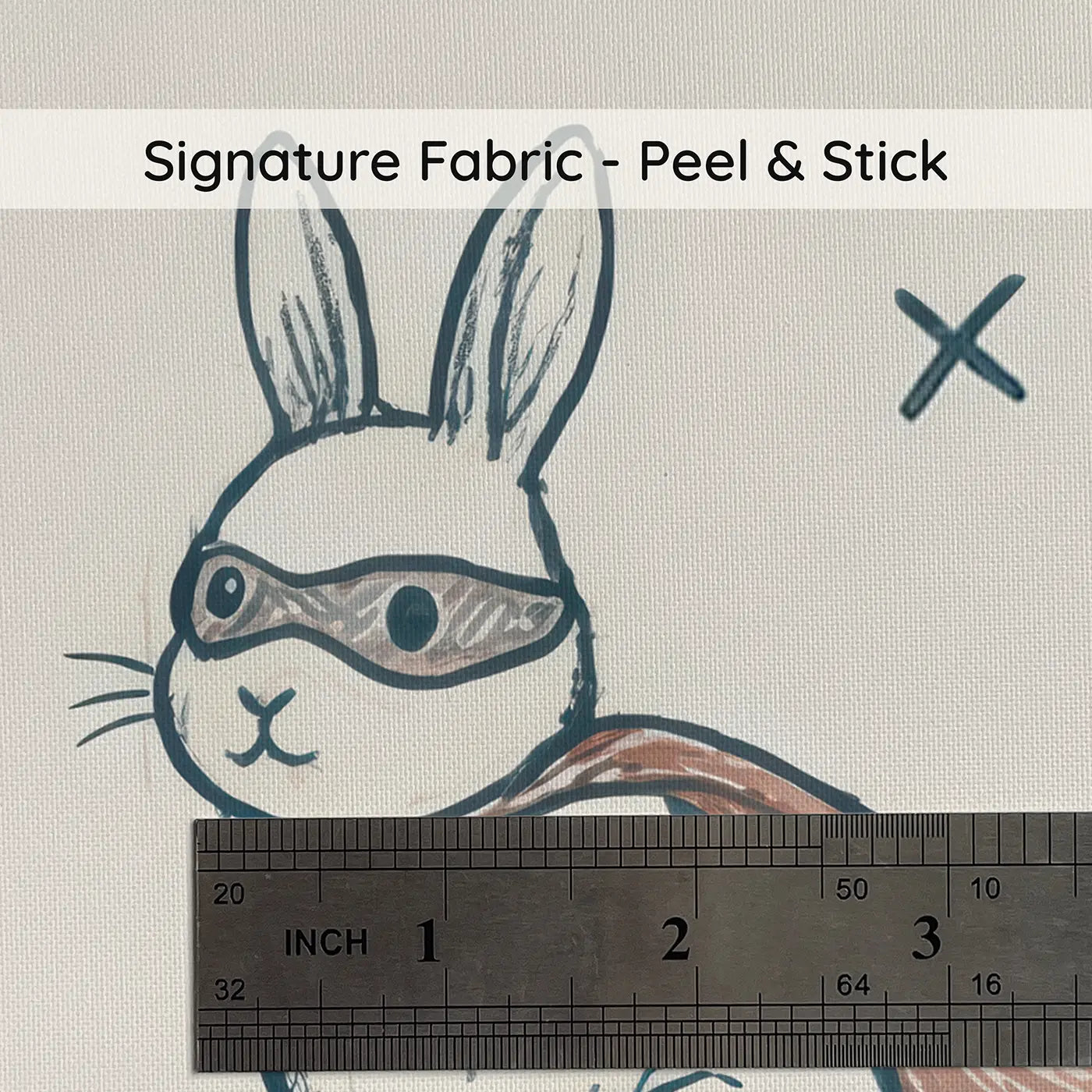 Pets Superhero Hand-Drawn on peel and stick fabric - Whimsy Tots