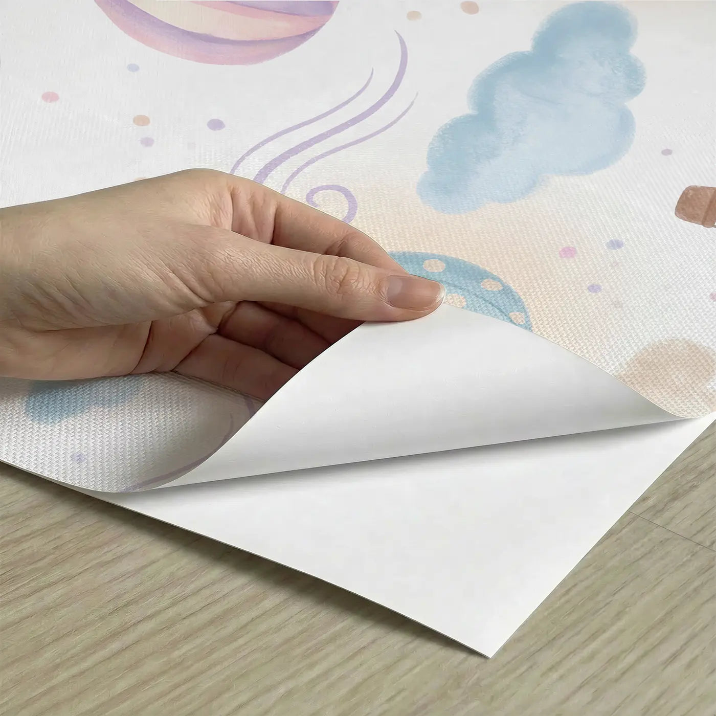 Hot Air Soft Pastel peel and stick material close-up - Whimsy Tots