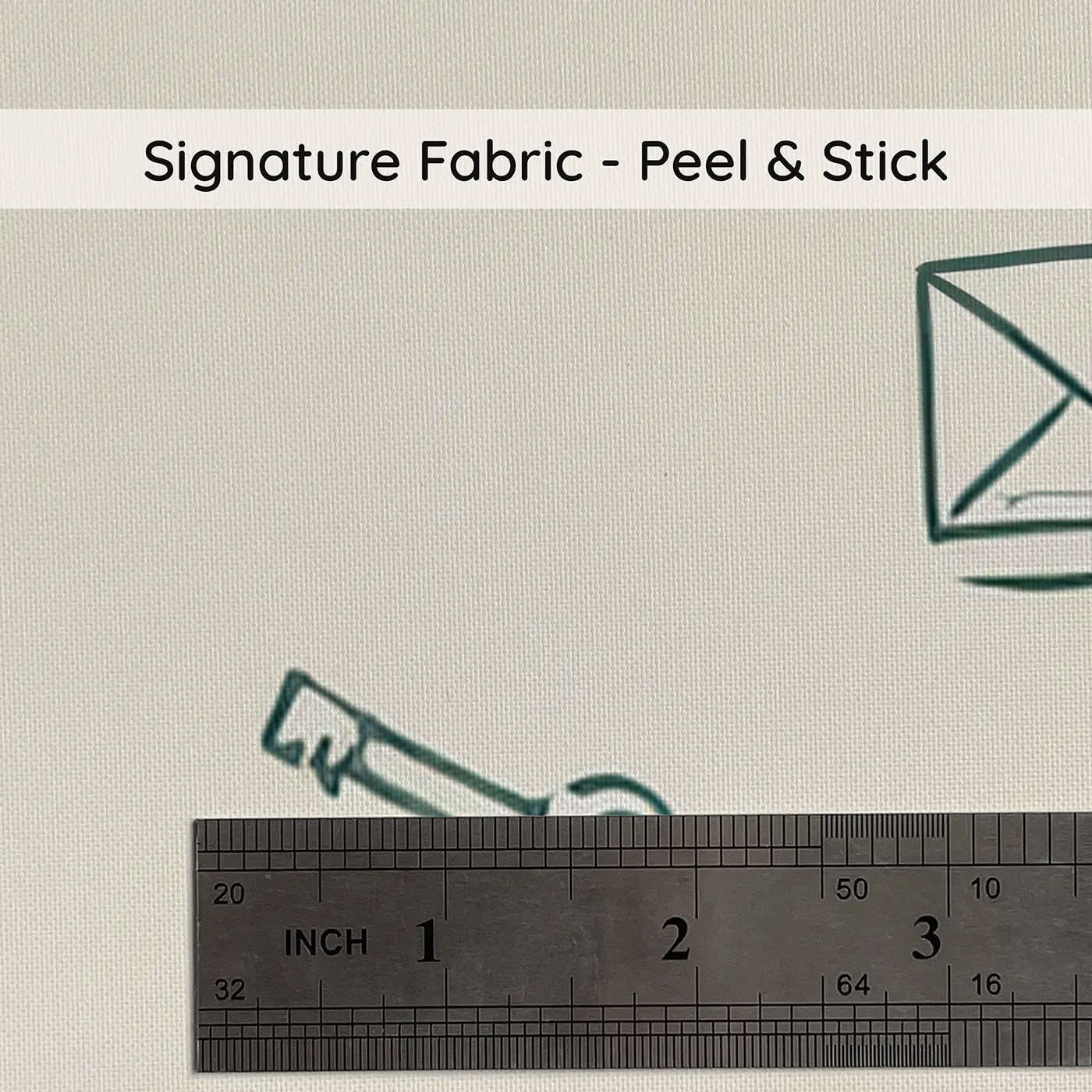 Vintage Postal Hand-Drawn on peel and stick fabric - Whimsy Tots
