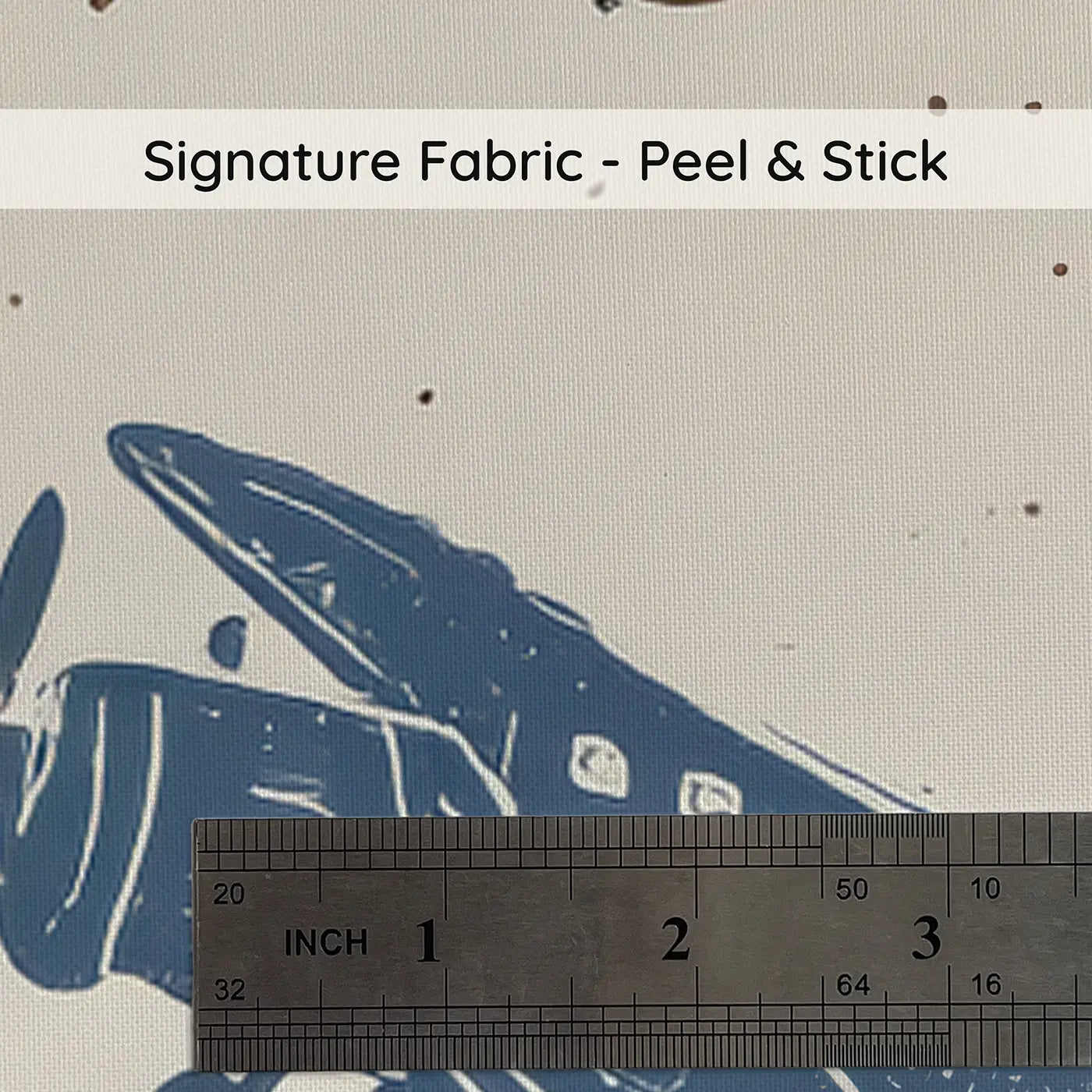 Retro Planes Block Print on peel and stick fabric - Whimsy Tots