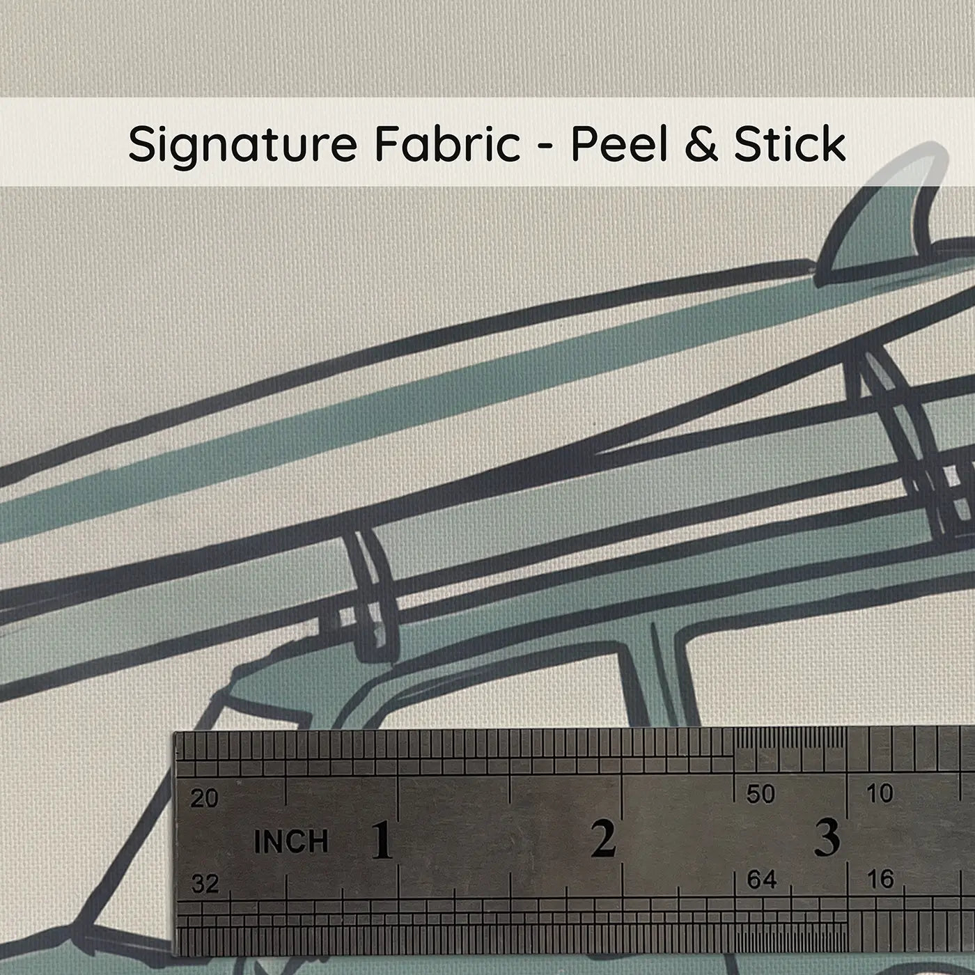 Retro Station Hand-Drawn on peel and stick fabric - Whimsy Tots