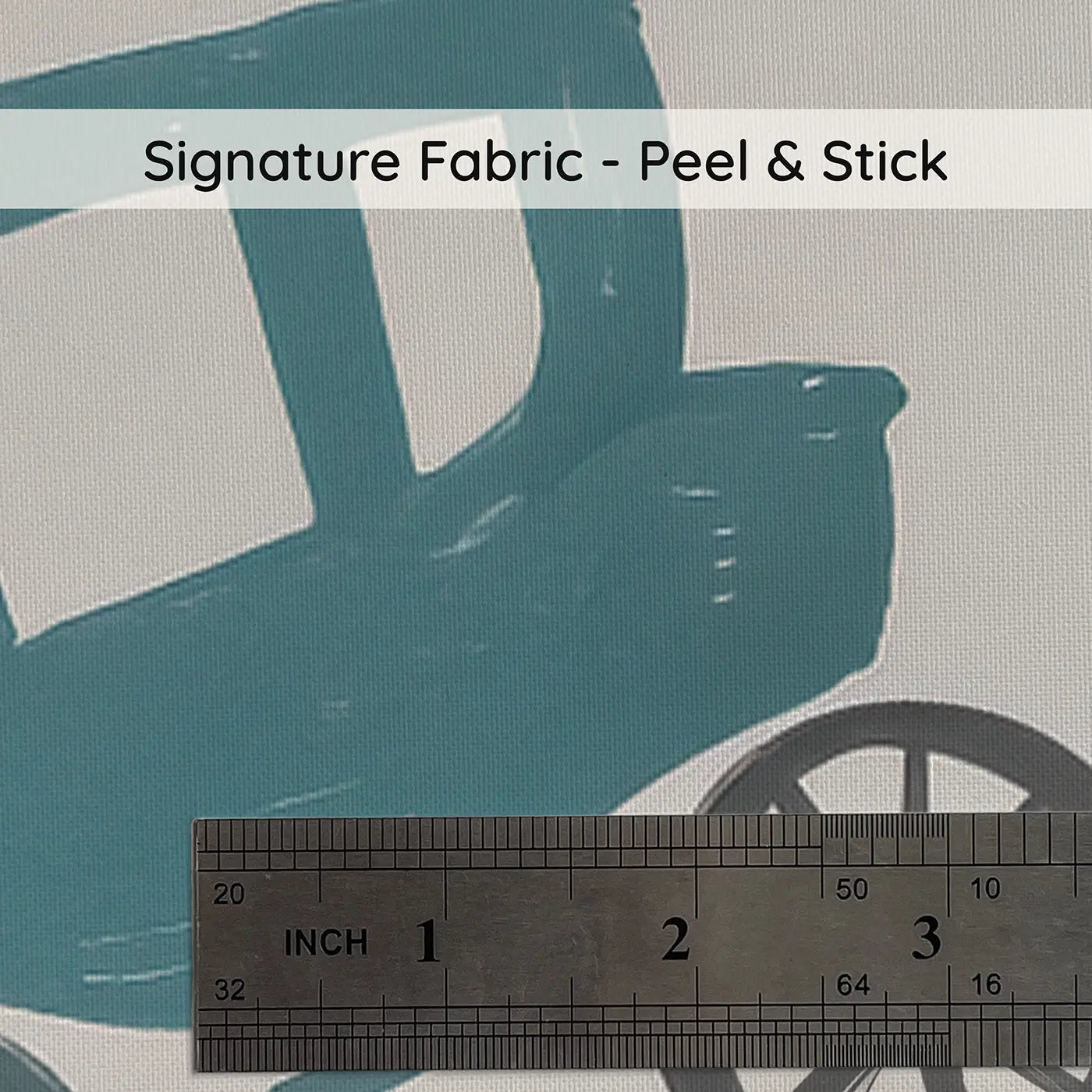 Classic Horse-Drawn Modern Illustration on peel and stick fabric - Whimsy Tots