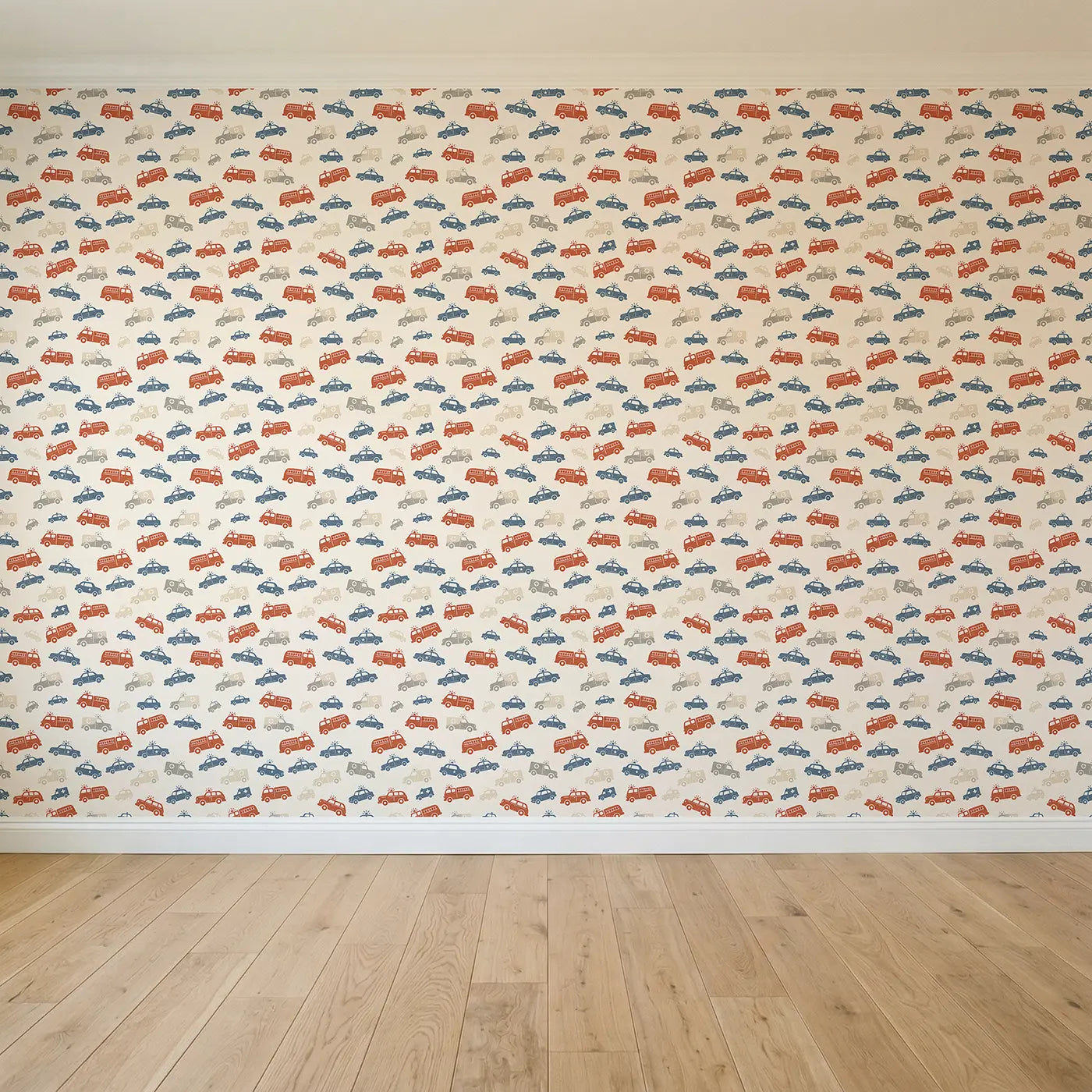 Old-Fashioned Emergency Block Print seamless wallpaper full pattern - Whimsy Tots