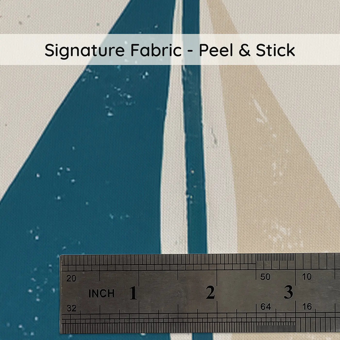 Classic Sloops Block Print on peel and stick fabric - Whimsy Tots