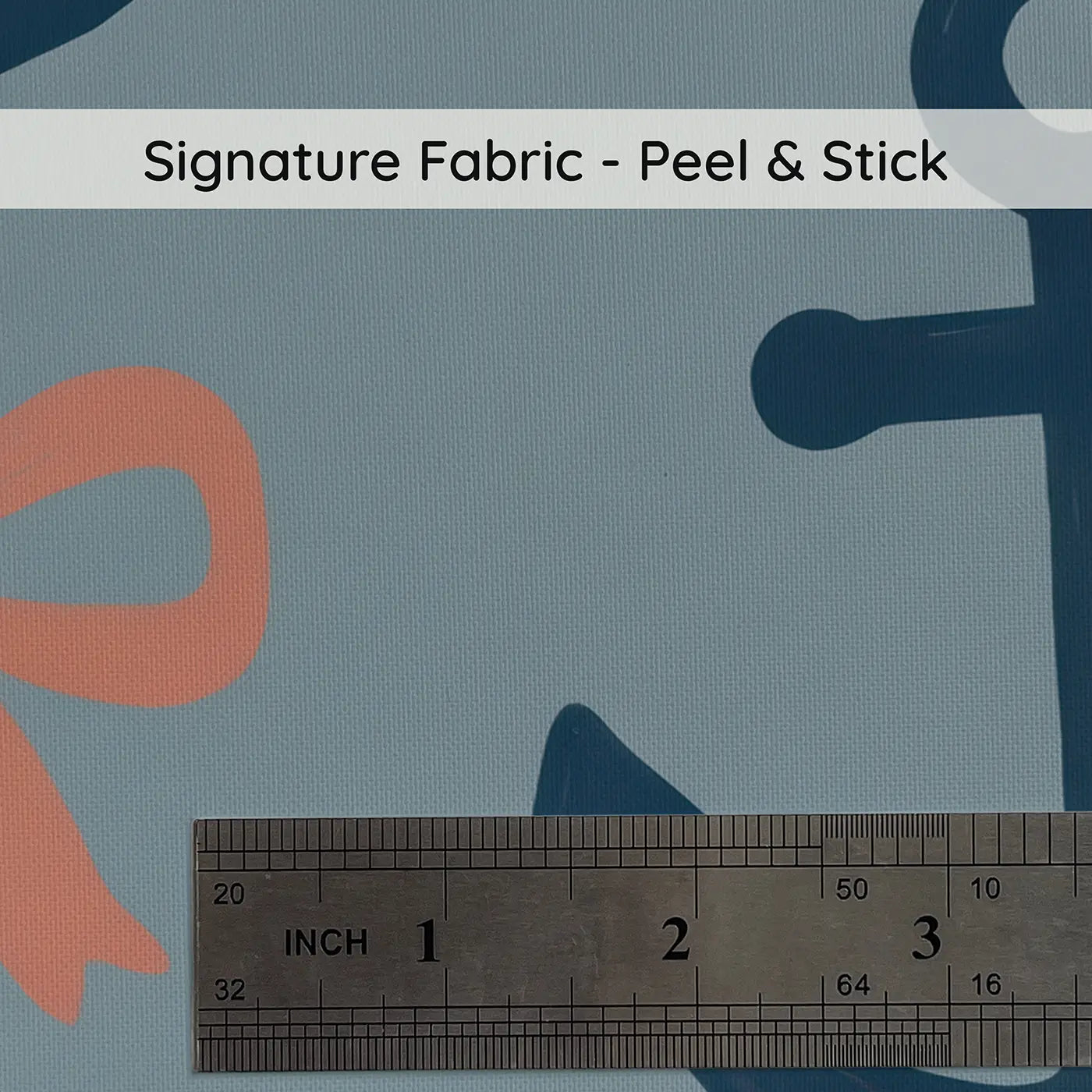 Classic Navy Modern Illustration on peel and stick fabric - Whimsy Tots