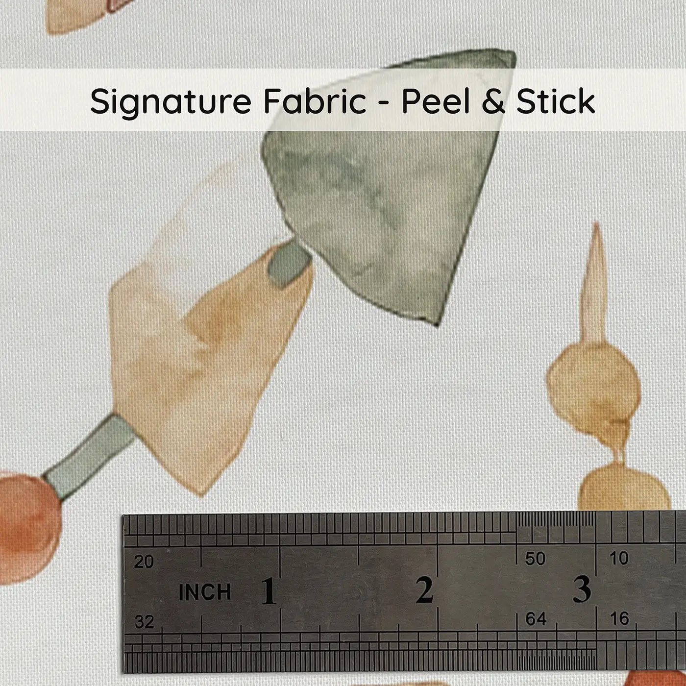 Geometric Arrow Watercolor on peel and stick fabric - Whimsy Tots