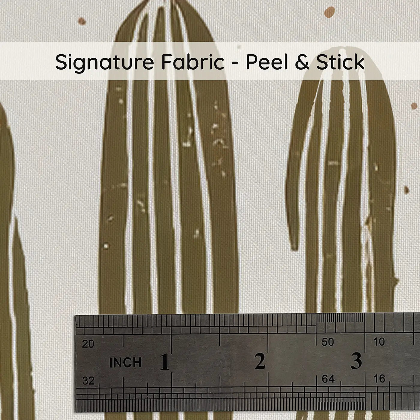 Desert Blooms Block Print on peel and stick fabric - Whimsy Tots