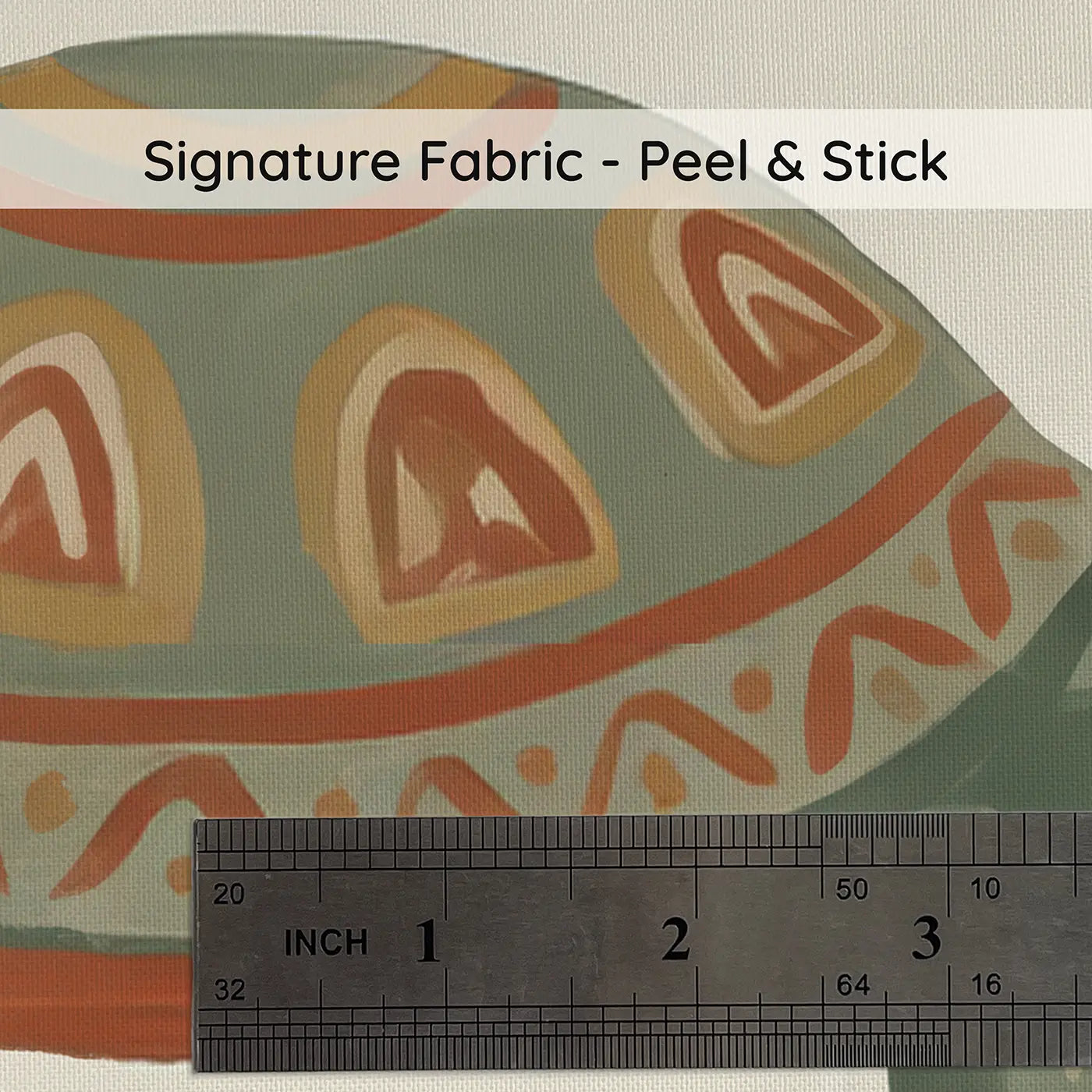 Desert Tortoise Modern Illustration on peel and stick fabric - Whimsy Tots