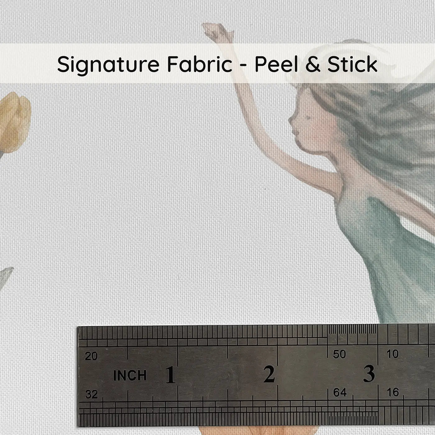 Fairies Flying Among Soft Pastel on peel and stick fabric - Whimsy Tots