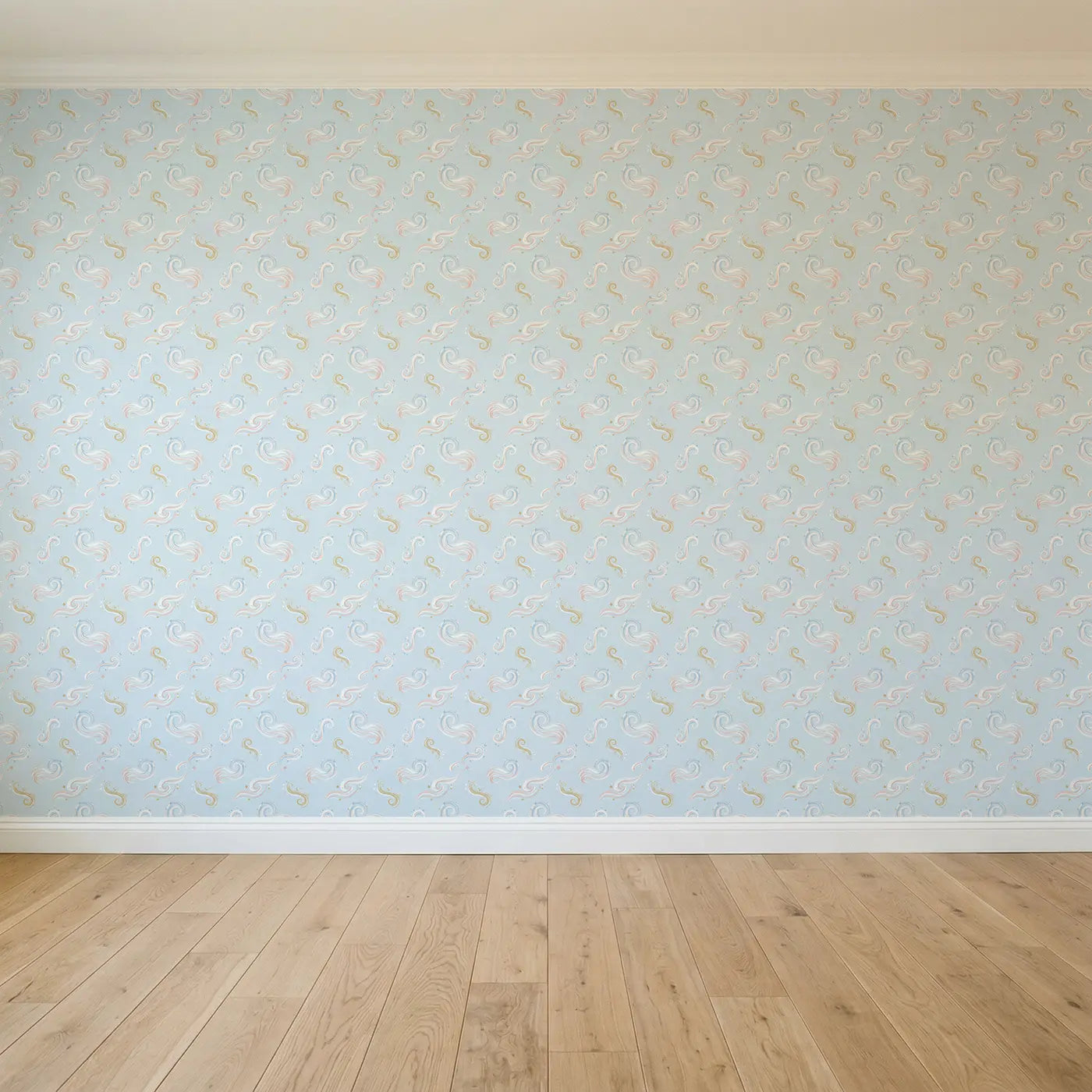 Swirling Magic Soft Pastel seamless wallpaper full pattern - Whimsy Tots