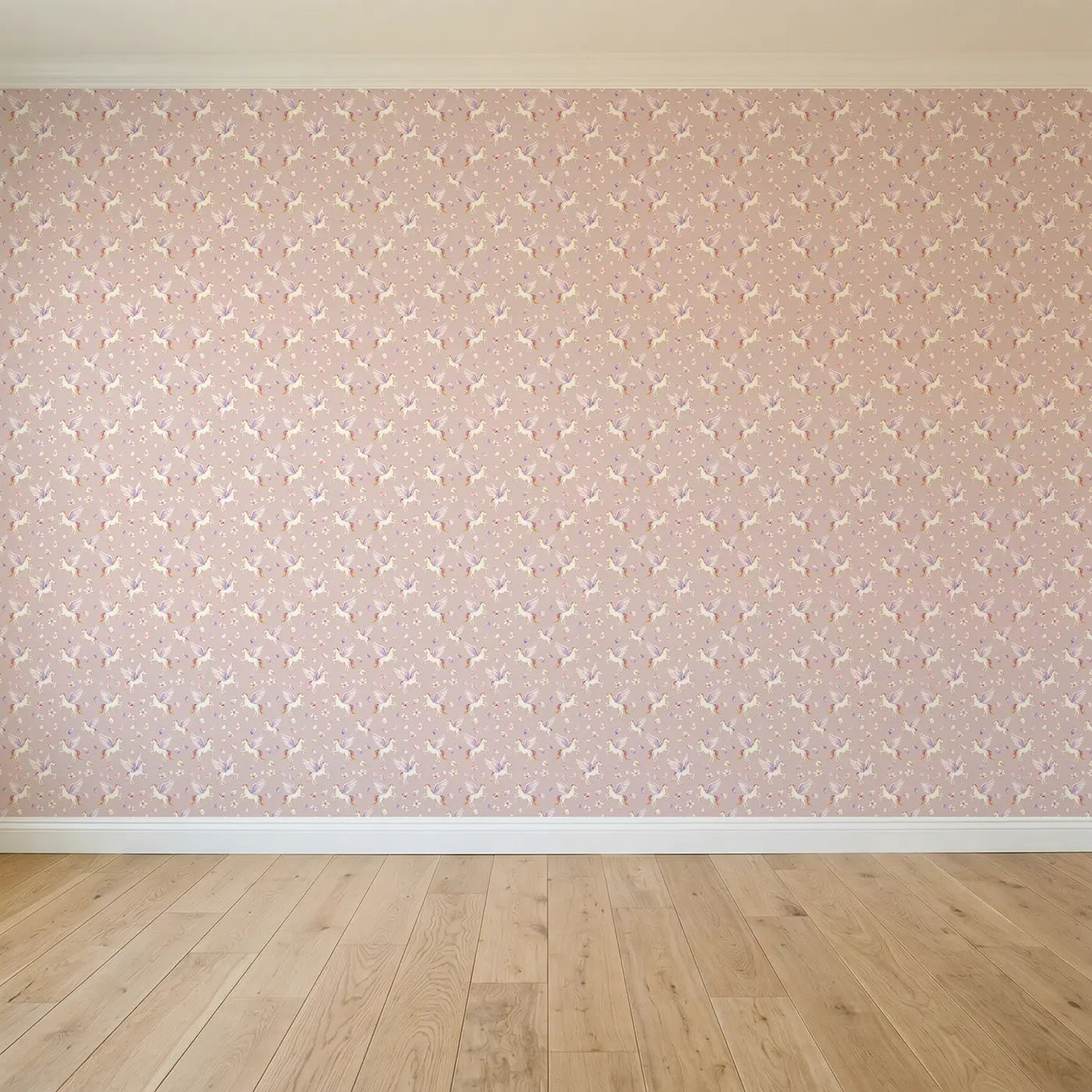 Pegasus Soaring Watercolor seamless wallpaper full pattern - Whimsy Tots