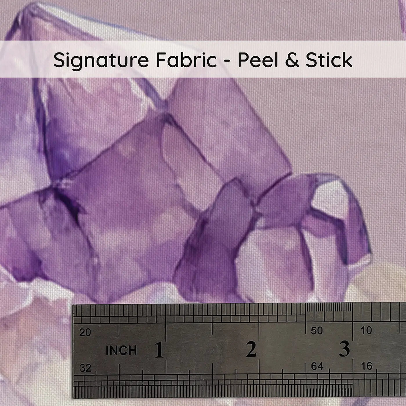 Magic Crystals Watercolor on peel and stick fabric - Whimsy Tots