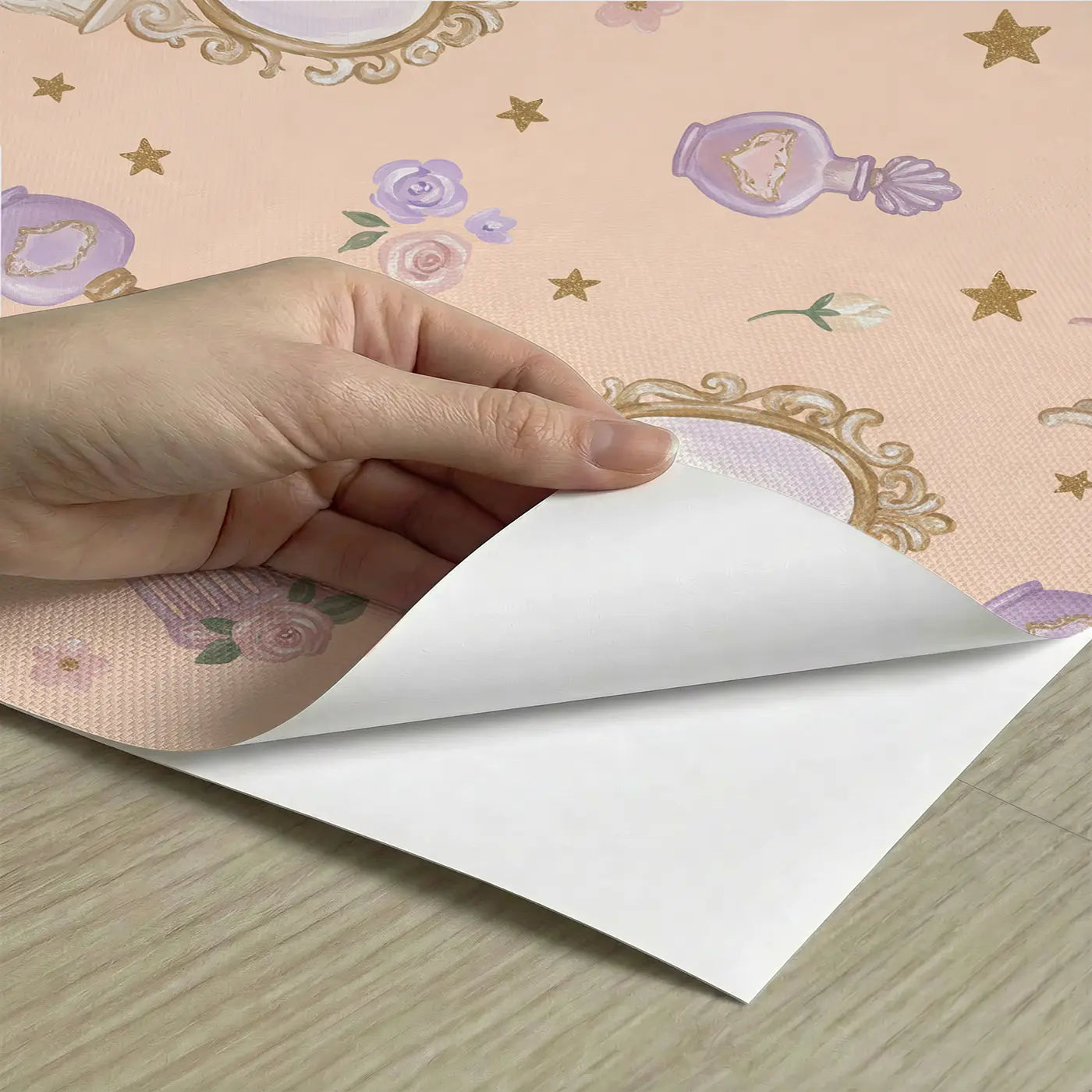 Fairy Tale Modern Illustration peel and stick material close-up - Whimsy Tots