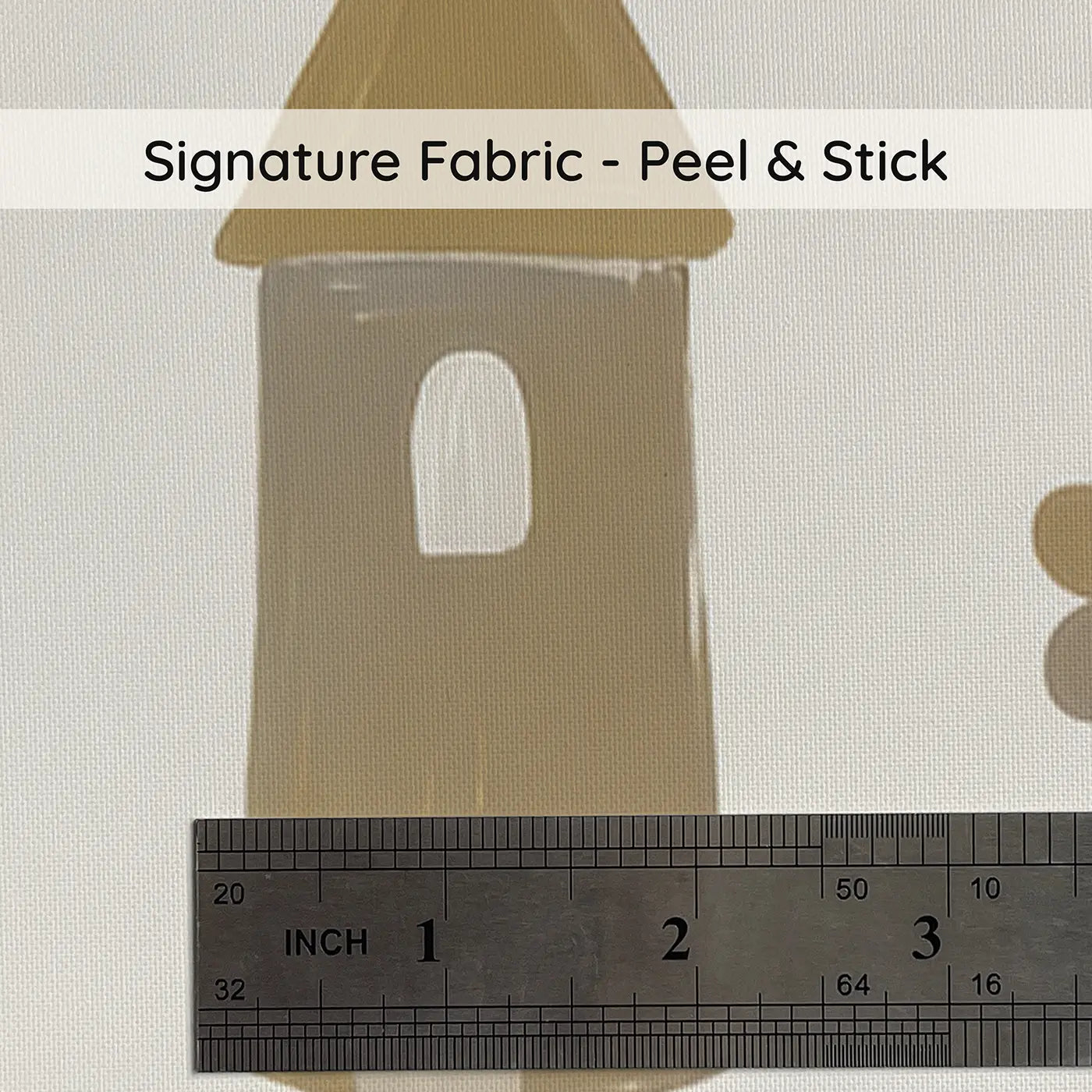 Castle Towers Modern Illustration on peel and stick fabric - Whimsy Tots