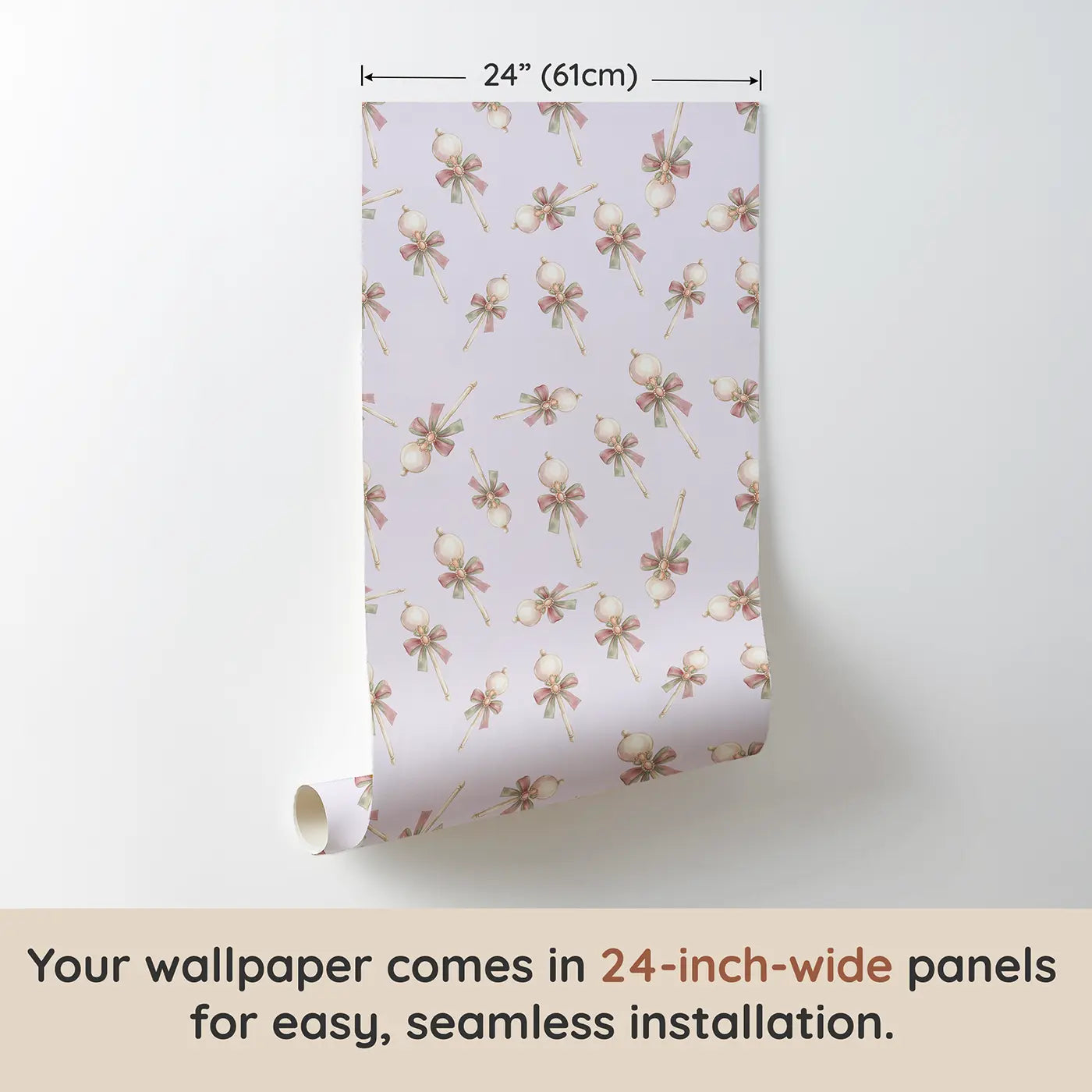 Royal Scepters Watercolor wallpaper panel dimensions - Whimsy Tots