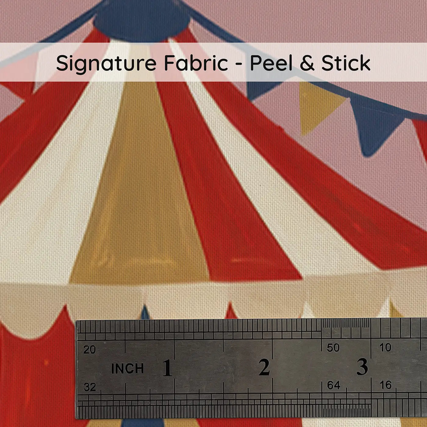Vintage Circus Tents Modern Illustration on peel and stick fabric - Whimsy Tots