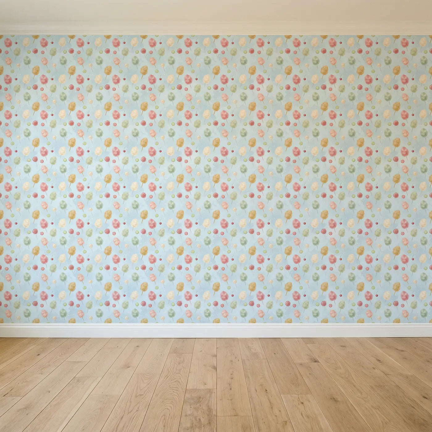 Cotton Candy Soft Pastel seamless wallpaper full pattern - Whimsy Tots