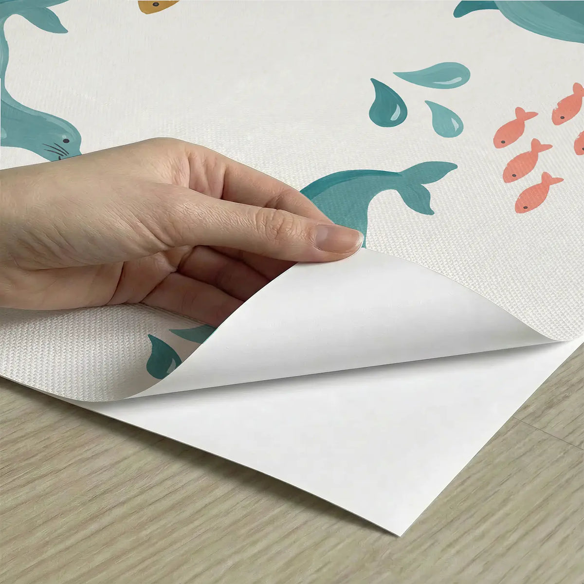 Performing Seals Modern Illustration peel and stick material close-up - Whimsy Tots
