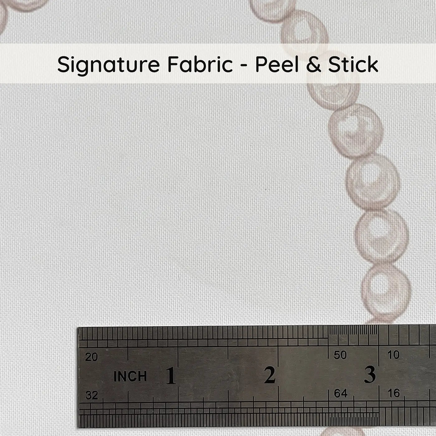 Pearl Necklace Watercolor on peel and stick fabric - Whimsy Tots
