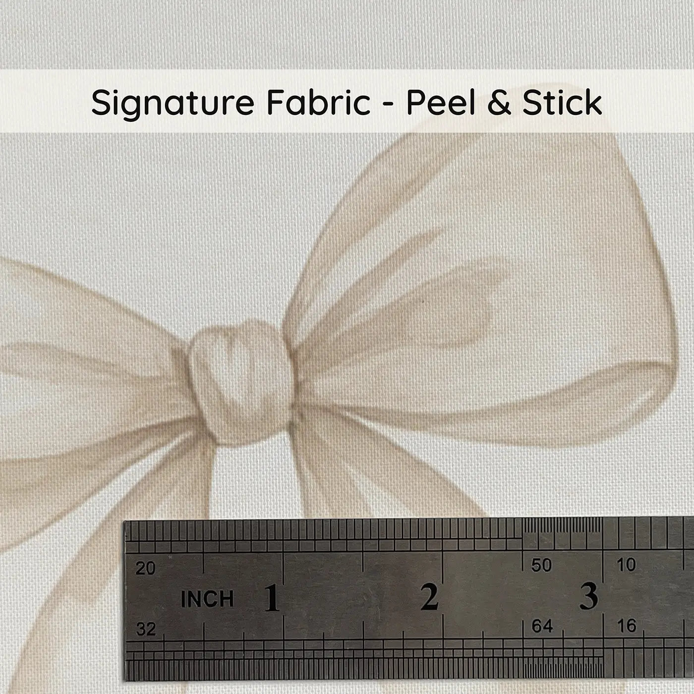 Delicate Bows Watercolor on peel and stick fabric - Whimsy Tots