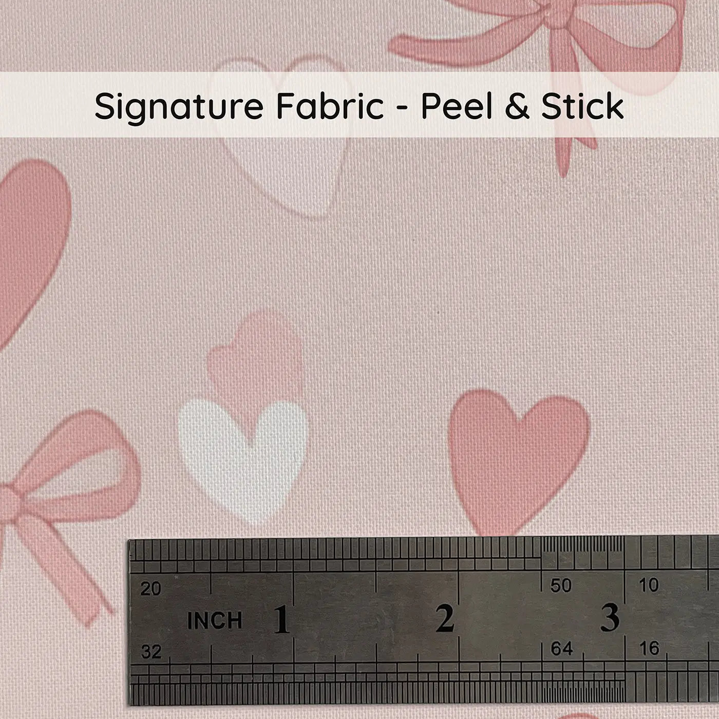 Hearts Graduated Ditsy Floral on peel and stick fabric - Whimsy Tots