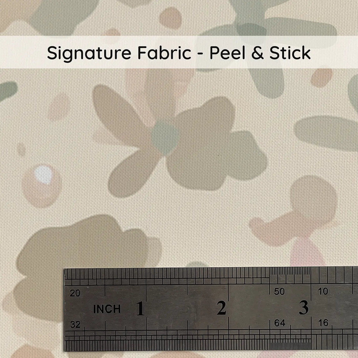Ribbon Knots Ditsy Floral on peel and stick fabric - Whimsy Tots