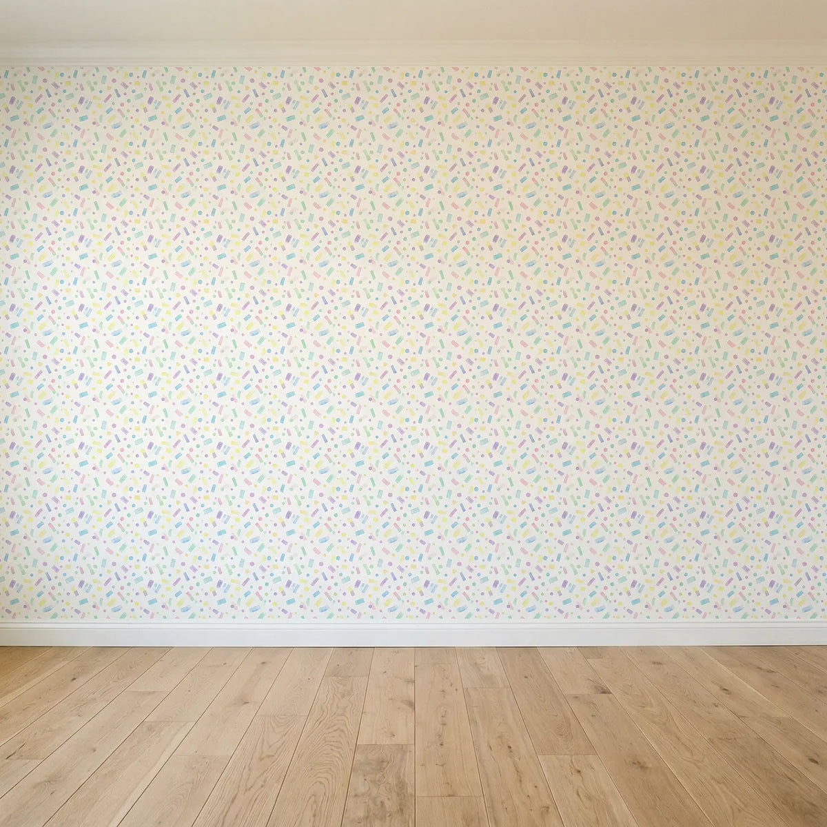Scattered Confetti Watercolor seamless wallpaper full pattern - Whimsy Tots