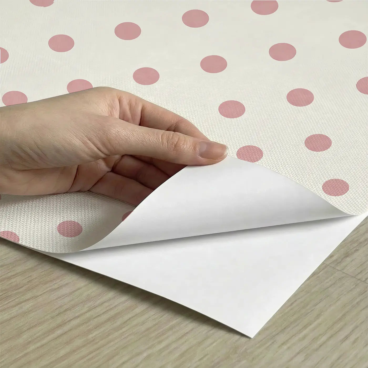 Polka Dots Even Geometric peel and stick material close-up - Whimsy Tots