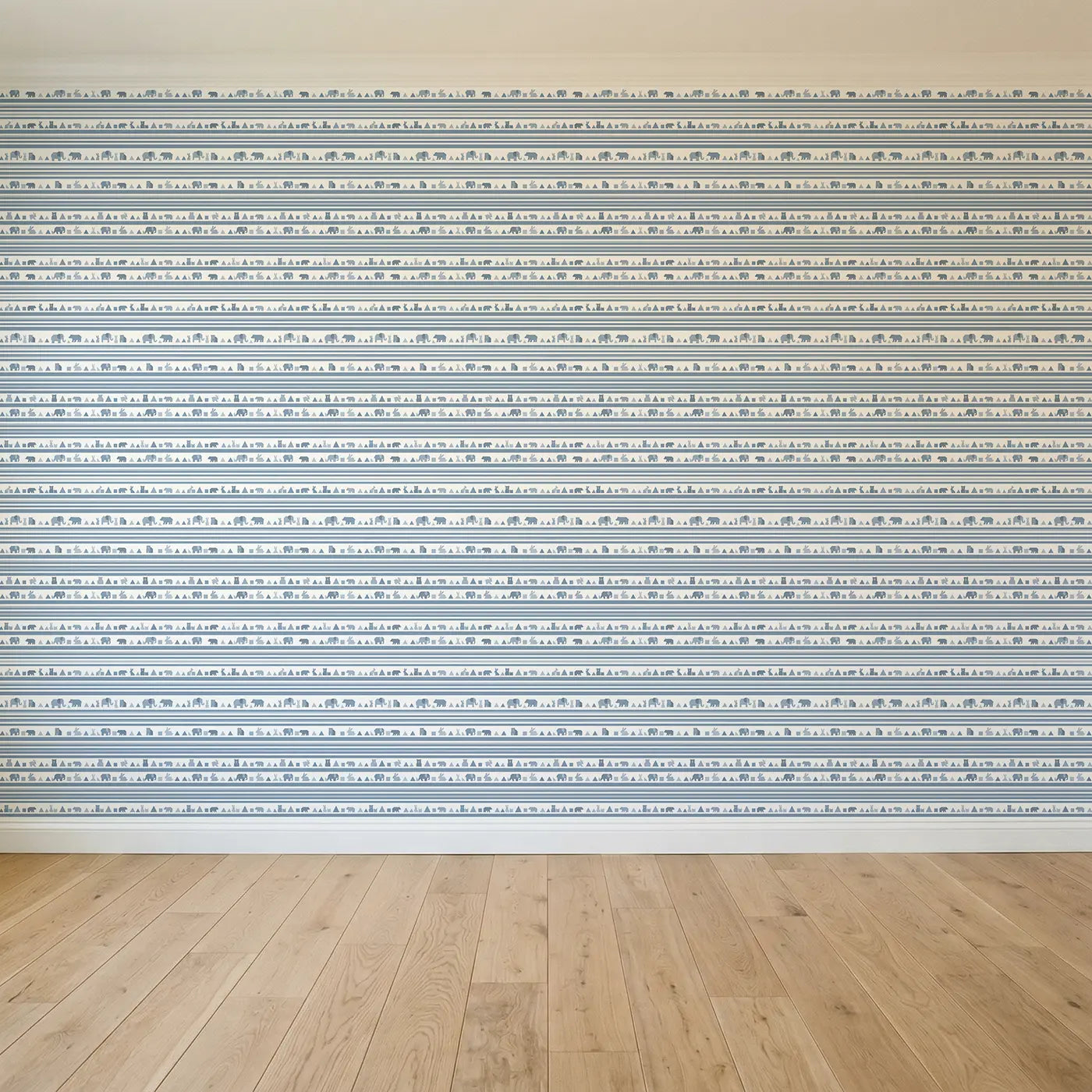 Even Stripe Dusty Geometric seamless wallpaper full pattern - Whimsy Tots