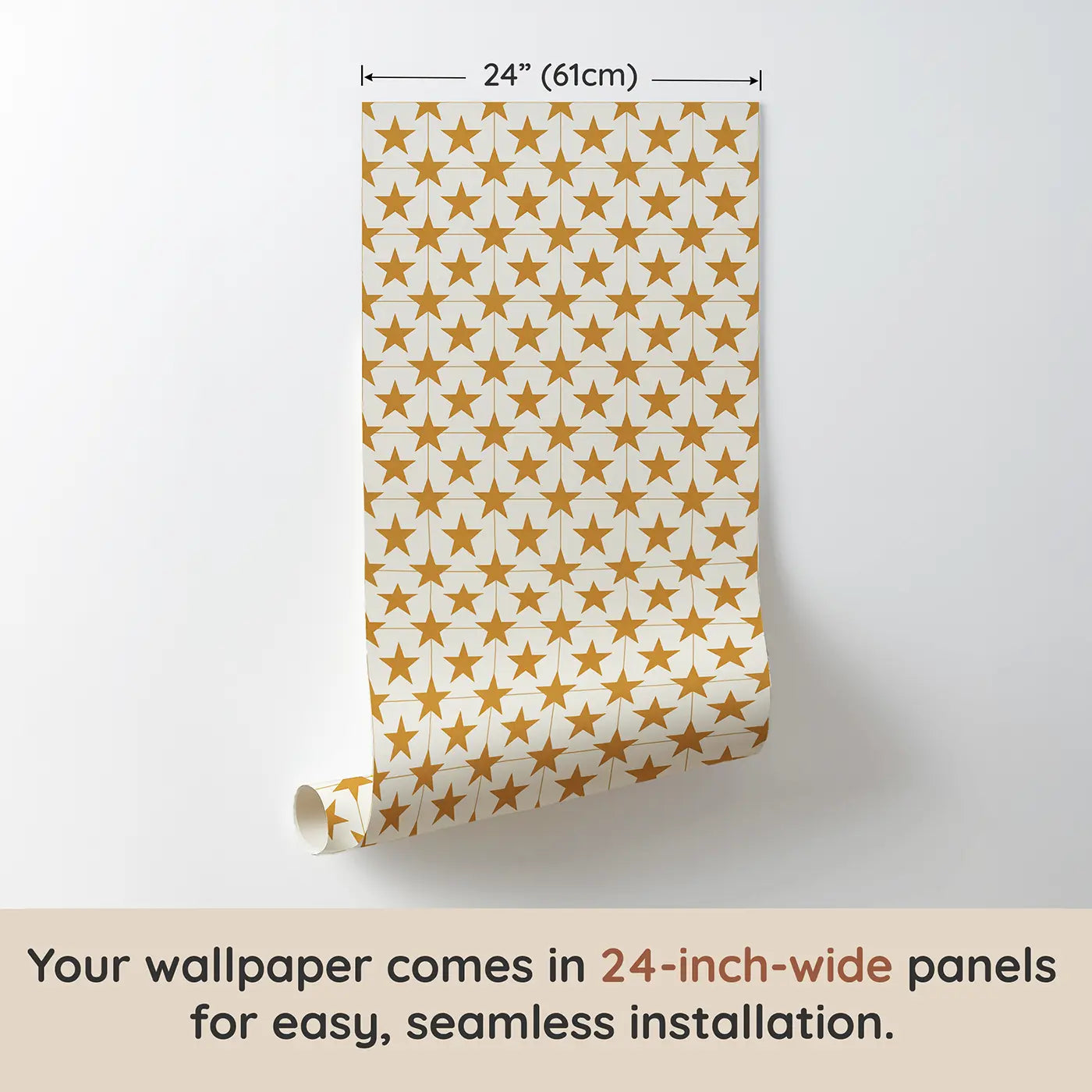Stars Even Geometric wallpaper panel dimensions - Whimsy Tots