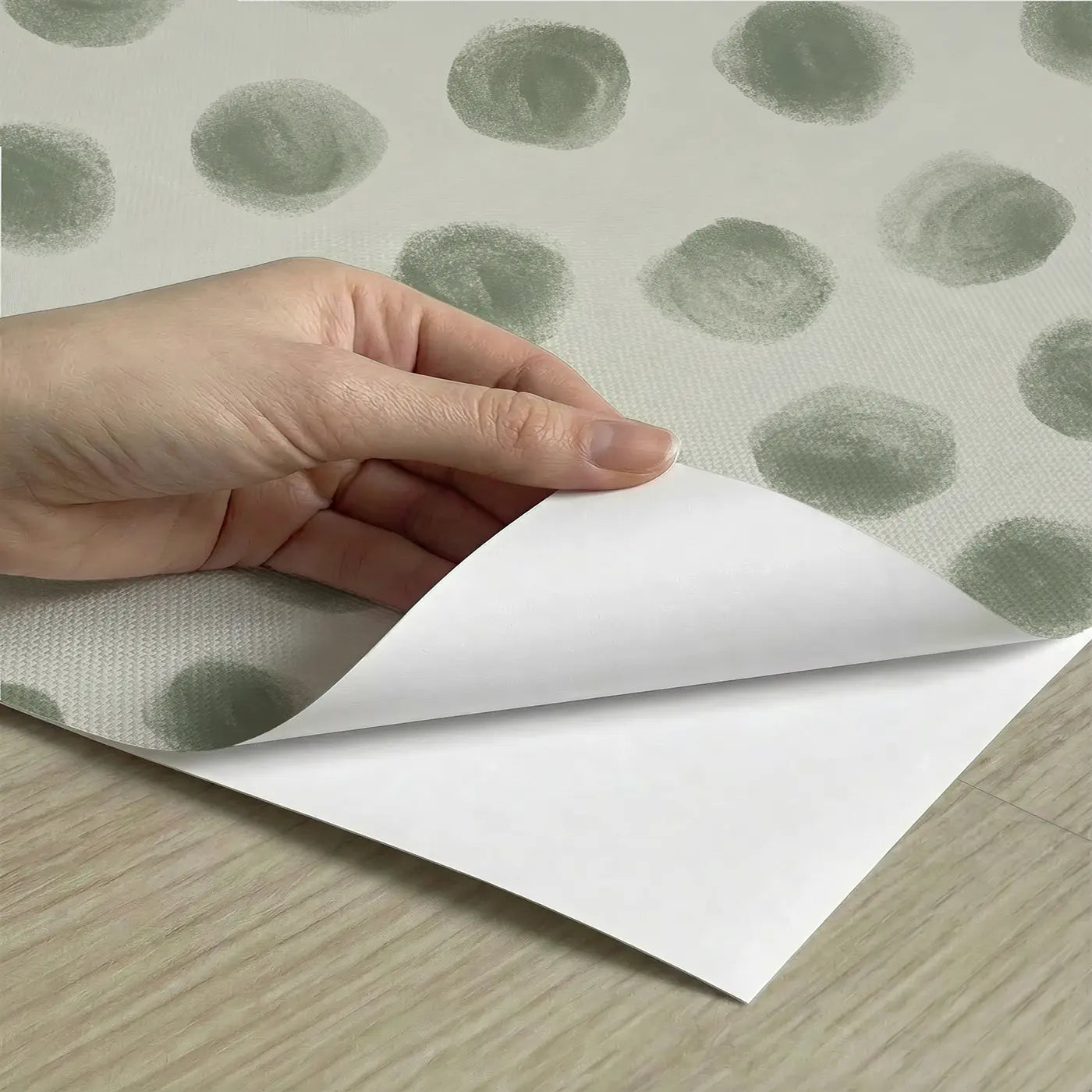Dots Tonal Soft Pastel peel and stick material close-up - Whimsy Tots