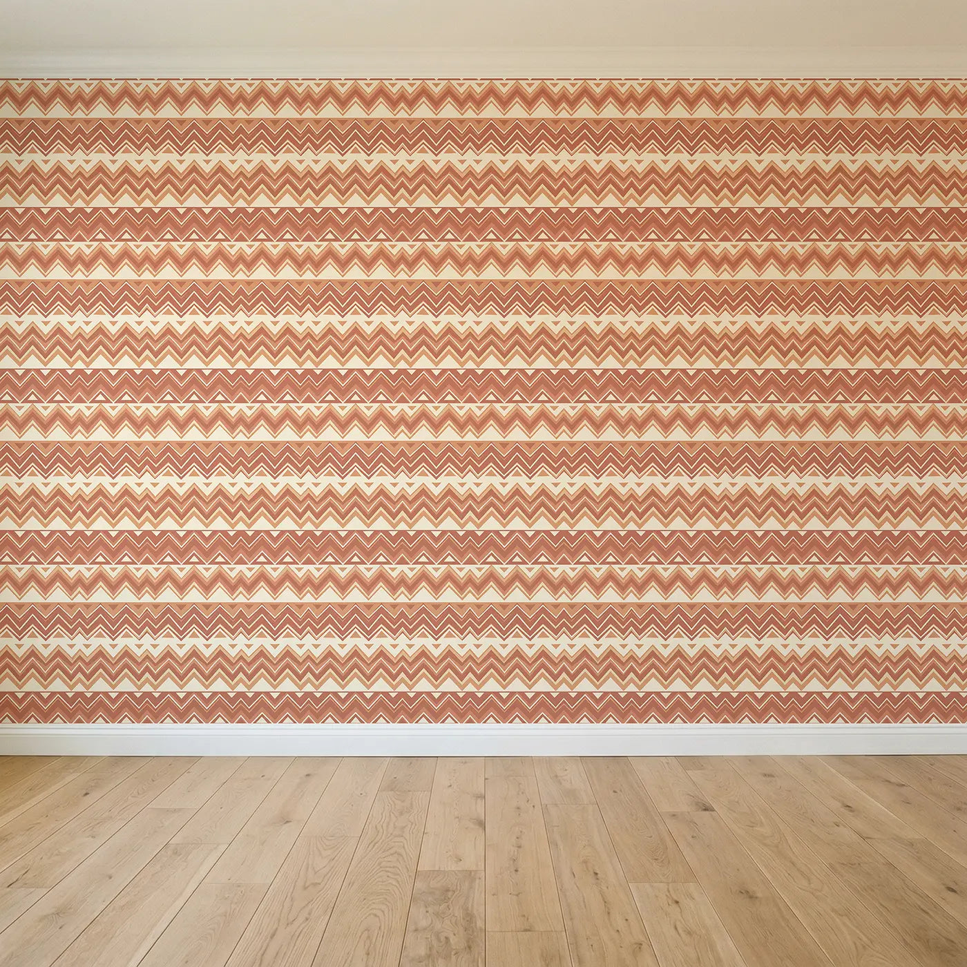 Bold Chevron Geometric seamless wallpaper full pattern - Whimsy Tots