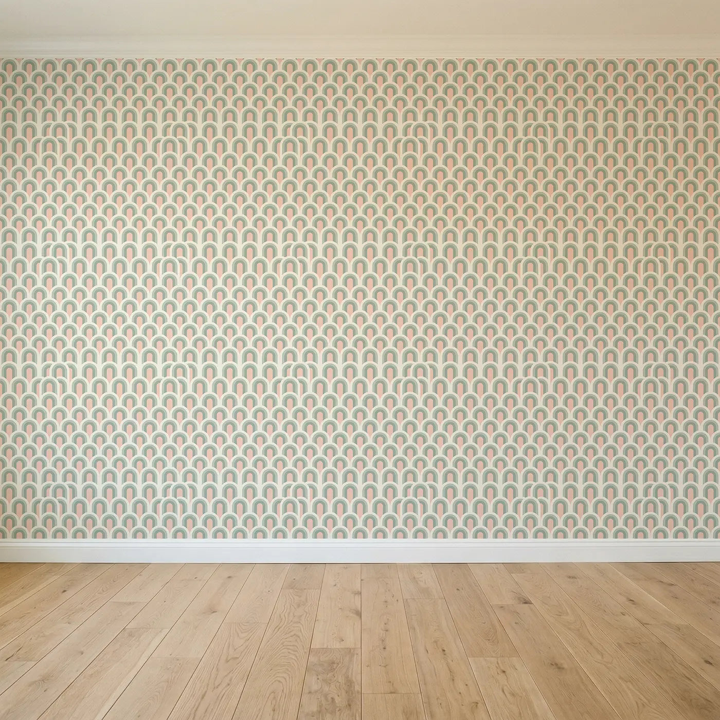 Repeating Arch Geometric seamless wallpaper full pattern - Whimsy Tots