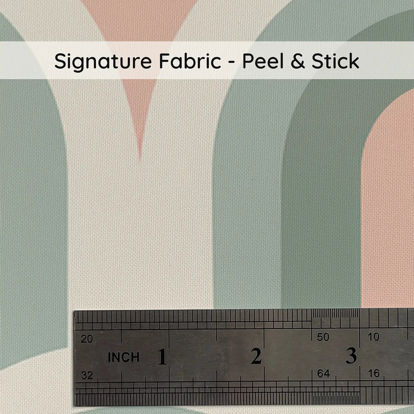Repeating Arch Geometric on peel and stick fabric - Whimsy Tots