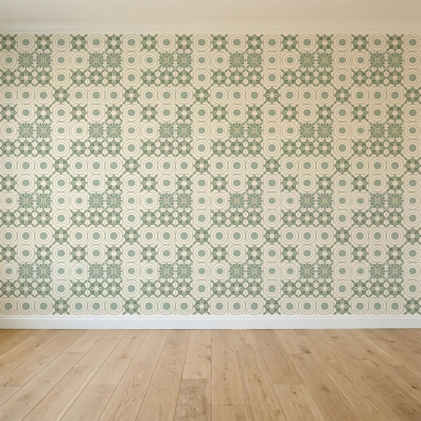 Moroccan Star Tile Geometric seamless wallpaper full pattern - Whimsy Tots