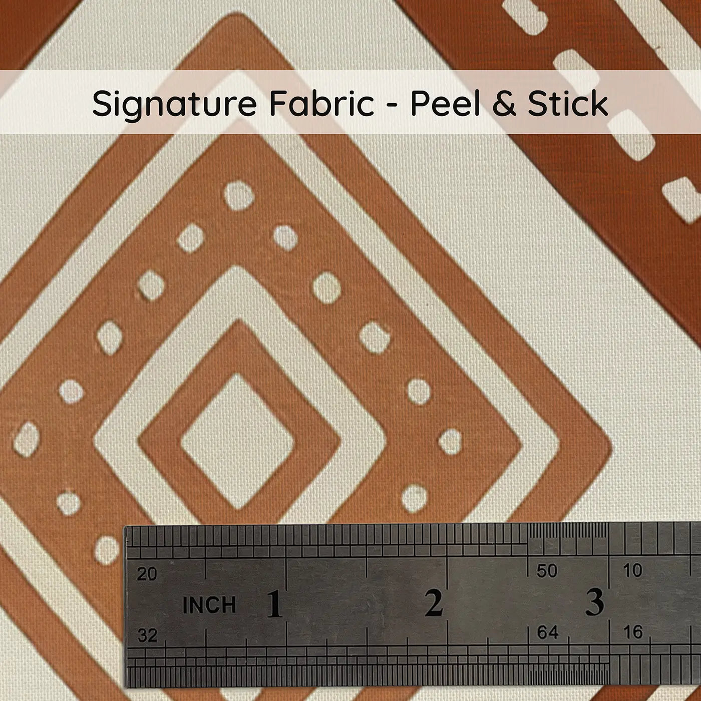 Mudcloth Diamond Geometric on peel and stick fabric - Whimsy Tots