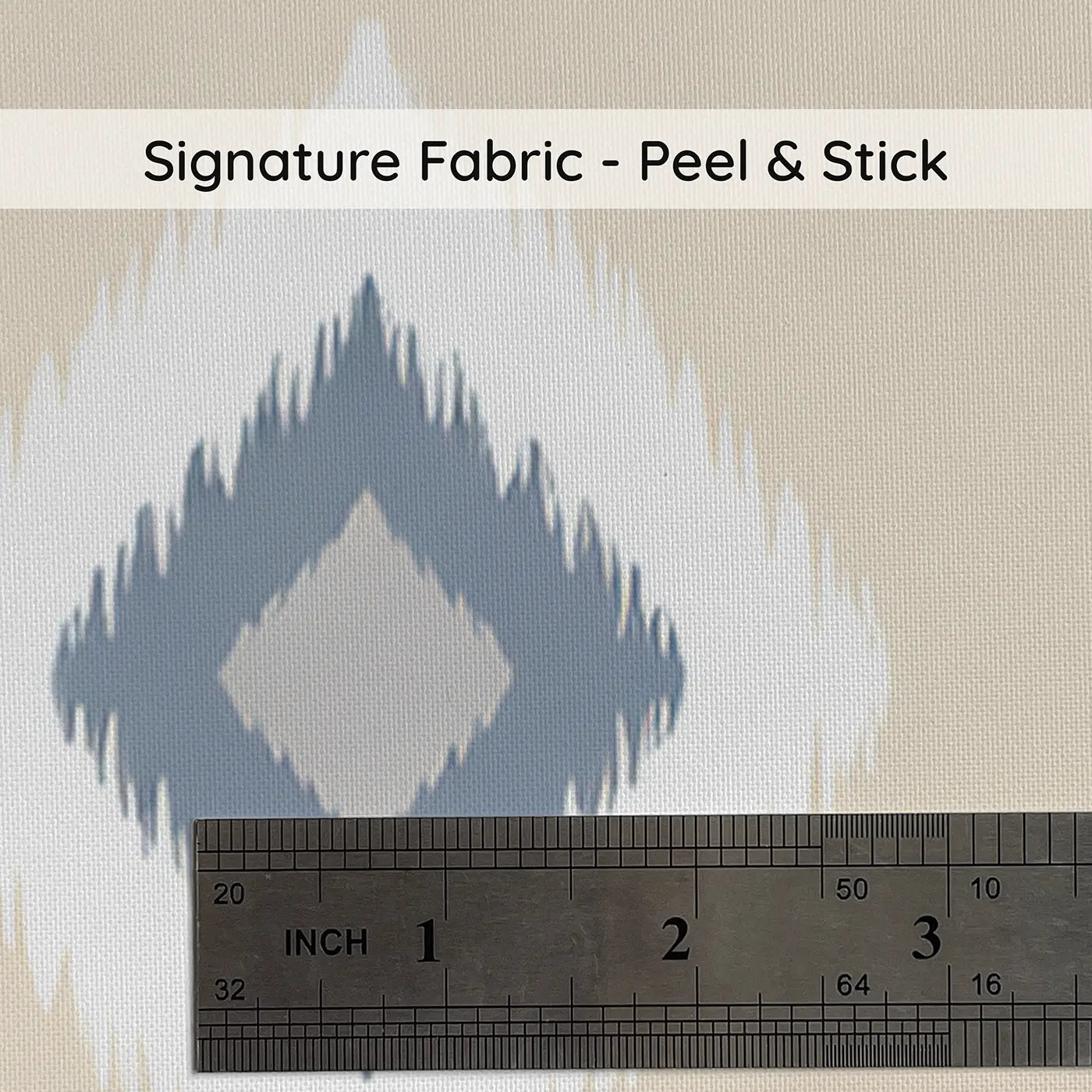 Ikat Blur Geometric on peel and stick fabric - Whimsy Tots