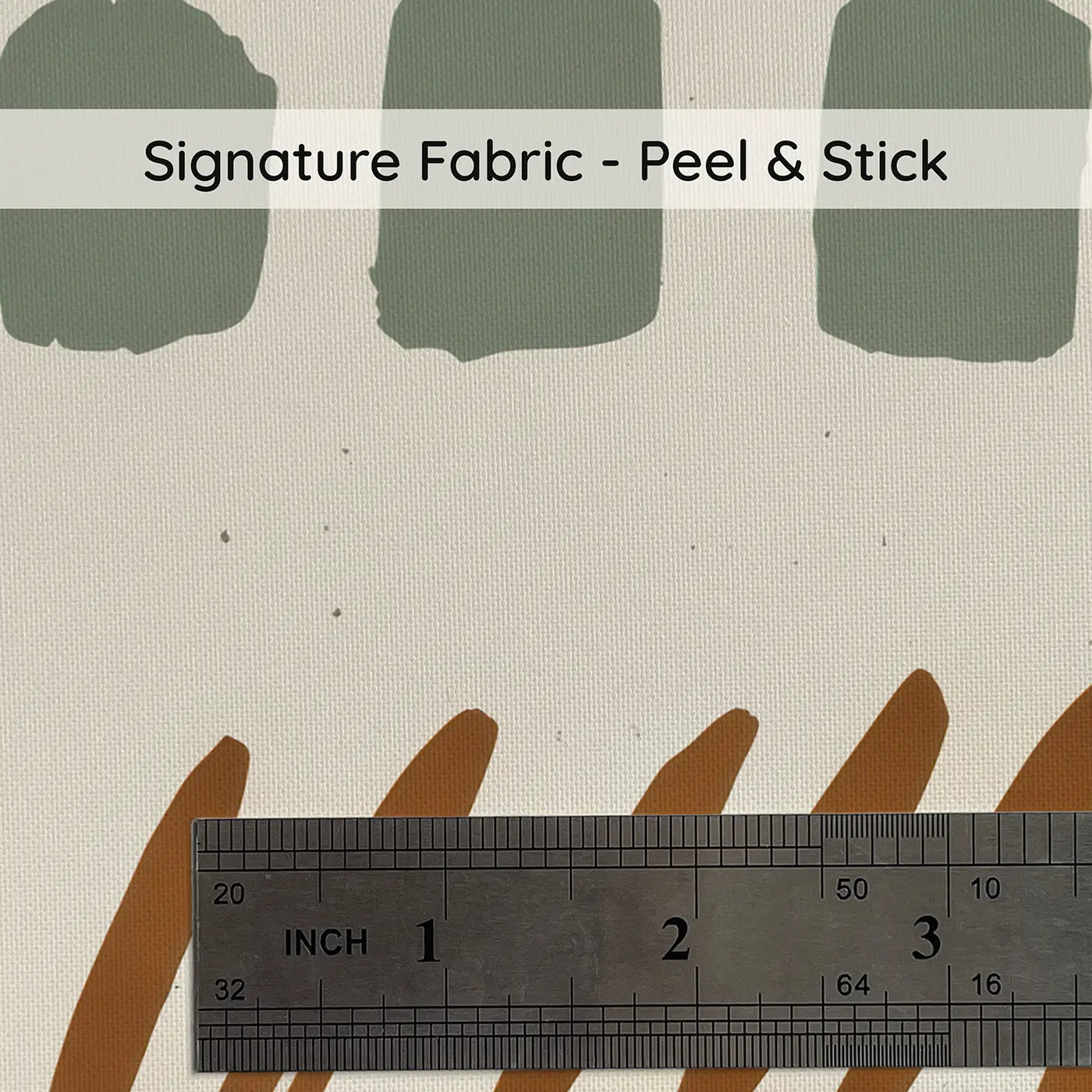 Abstract Brushstroke Block Print on peel and stick fabric - Whimsy Tots