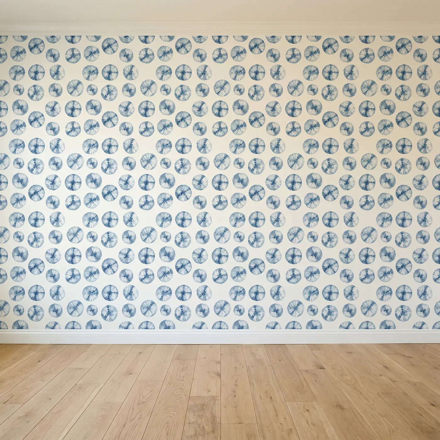 Shibori Indigo Watercolor seamless wallpaper full pattern - Whimsy Tots