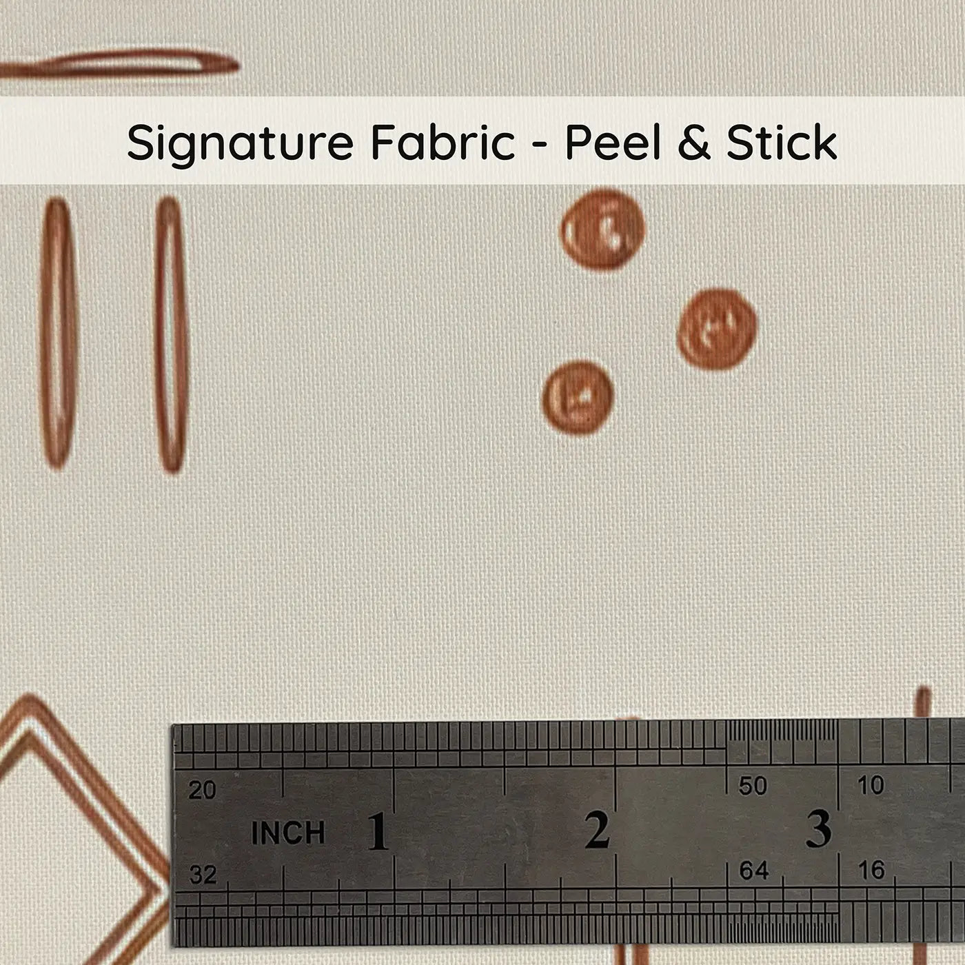 Mudcloth Symbols: Hand-Drawn on peel and stick fabric - Whimsy Tots