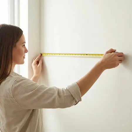 Measure your wall's height and width